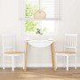 Sillas de comedor 2 unidades madera maciza de caucho blanco by , dining chairs - Ref: Foro24-4102430, Price: 109,00 €, Discou...