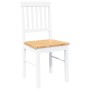 Sillas de comedor 2 unidades madera maciza de caucho blanco by , dining chairs - Ref: Foro24-4102430, Price: 109,00 €, Discou...