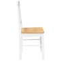 Sillas de comedor 2 unidades madera maciza de caucho blanco by , dining chairs - Ref: Foro24-4102430, Price: 109,00 €, Discou...