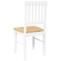 Sillas de comedor 2 unidades madera maciza de caucho blanco by , dining chairs - Ref: Foro24-4102430, Price: 109,00 €, Discou...