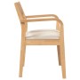 Sillas de comedor con cojines 2uds madera maciza natural caucho von , Essstühle - Ref: Foro24-4102509, Preis: 217,63 €, Rabat...
