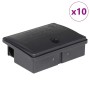 Trampas para ratones 10 uds. negro 13x10x4 cm de , Trampas para animales - Ref: Foro24-4106482, Precio: 16,58 €, Descuento: %