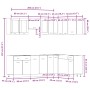 Set de muebles cocina 11 pzas madera ingeniería roble artesanal von , Küchenschränke - Ref: Foro24-3328578, Preis: 681,64 €, ...