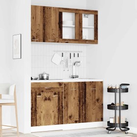Mueble de cocina 4 piezas madera contrachapada madera vieja by , Kitchen cabinets - Ref: Foro24-3328573, Price: 278,20 €, Dis...