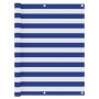 Toldo para balcón tela oxford blanco y azul 120x400 cm en Sombrillas | Comprar online en Foro24