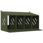 Nido para gallinas con 4 compartimentos de metal verde oliva von , Käfige und Lebensräume für Kleintiere - Ref: Foro24-864343...