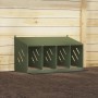 Nido para gallinas con 4 compartimentos de metal verde oliva von , Käfige und Lebensräume für Kleintiere - Ref: Foro24-864343...