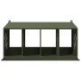 Nido para gallinas con 4 compartimentos de metal verde oliva von , Käfige und Lebensräume für Kleintiere - Ref: Foro24-864343...