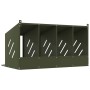 Nido para gallinas con 4 compartimentos de metal verde oliva von , Käfige und Lebensräume für Kleintiere - Ref: Foro24-864343...