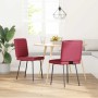 Sillas de comedor 2 unidades cuero sintético rojo tinto by , dining chairs - Ref: Foro24-4101169, Price: 88,63 €, Discount: %