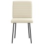 Sillas de comedor 6 unidades cuero sintético color crema by , dining chairs - Ref: Foro24-3315537, Price: 254,10 €, Discount: %