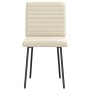 Sillas de comedor 4 unidades cuero sintético color crema by , dining chairs - Ref: Foro24-3315267, Price: 170,17 €, Discount: %