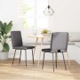 Sillas de comedor 2 unidades cuero sintético gris by , dining chairs - Ref: Foro24-4101115, Price: 88,74 €, Discount: %