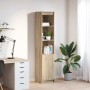Aparador alto roble Sonoma 37,5x35x180 cm madera de ingeniería von , Sideboards - Ref: Foro24-861672, Preis: 86,68 €, Rabatt: %
