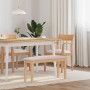 Banco 90 cm Madera Maciza Caucho von , Ess- und Küchenbänke - Ref: Foro24-4102594, Preis: 74,52 €, Rabatt: %