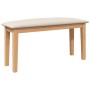 Banco 90 cm Madera Maciza Caucho von , Ess- und Küchenbänke - Ref: Foro24-4102594, Preis: 74,52 €, Rabatt: %