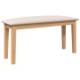 Banco 90 cm Madera Maciza Caucho von , Ess- und Küchenbänke - Ref: Foro24-4102594, Preis: 74,52 €, Rabatt: %