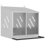 Nido para gallinas con 2 compartimentos plateado galvanizado von , Käfige und Lebensräume für Kleintiere - Ref: Foro24-864348...
