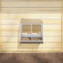 Nido para gallinas con 2 compartimentos plateado galvanizado von , Käfige und Lebensräume für Kleintiere - Ref: Foro24-864348...