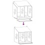 Nido para gallinas con 2 compartimentos plateado galvanizado von , Käfige und Lebensräume für Kleintiere - Ref: Foro24-864348...
