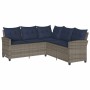 Set de sofás de jardín en forma de L con cojines 6 pzas gris by , Garden sets - Ref: Foro24-3213544, Price: 572,03 €, Discoun...