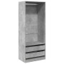 Armario de madera de ingeniería gris hormigón 80x50x200 cm von , Kleiderschränke - Ref: Foro24-3307750, Preis: 145,38 €, Raba...