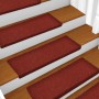 Alfombrillas de escalera 5 unidades rojo burdeos 65x21x4 cm de vidaXL, Alfombrillas para escalones - Ref: Foro24-149730, Prec...