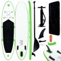 Grünes und weißes aufblasbares Paddel-Surfbrett-Set von vidaXL, Paddleboards - Ref: Foro24-92732, Preis: 182,69 €, Rabatt: %