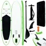 Inflatable green and white paddle surf board game by vidaXL, Paddleboards - Ref: Foro24-92732, Price: 222,45 €, Discount: %