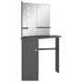 Eckschminktisch mit LED-Lichtern, grau, 111x54x141,5 cm. von vidaXL, Schlafzimmerkommoden - Ref: Foro24-326532, Preis: 166,05...