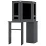 Tocador de esquina con LED gris 111x54x141,5 cm by vidaXL, Bedroom Dressers - Ref: Foro24-326532, Price: 167,48 €, Discount: %