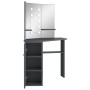 Tocador de esquina con LED gris 111x54x141,5 cm by vidaXL, Bedroom Dressers - Ref: Foro24-326532, Price: 167,36 €, Discount: %