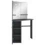 Tocador de esquina con LED gris 111x54x141,5 cm by vidaXL, Bedroom Dressers - Ref: Foro24-326532, Price: 167,48 €, Discount: %