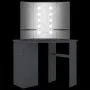 Eckschminktisch mit LED-Lichtern, grau, 111x54x141,5 cm. von vidaXL, Schlafzimmerkommoden - Ref: Foro24-326532, Preis: 166,05...