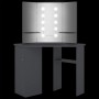 Tocador de esquina con LED gris 111x54x141,5 cm by vidaXL, Bedroom Dressers - Ref: Foro24-326532, Price: 167,36 €, Discount: %