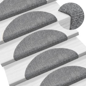 Alfombrillas de escaleras autoadhesivas 5 uds gris 56x17x3 cm de vidaXL, Alfombrillas para escalones - Ref: Foro24-149680, Pr...