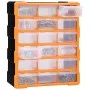 Multi-drawer organizer with 18 intermediate drawers 38x16x47 cm by vidaXL, Toolboxes - Ref: Foro24-149597, Price: 62,64 €, Di...