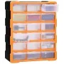 Multi-drawer organizer with 18 intermediate drawers 38x16x47 cm by vidaXL, Toolboxes - Ref: Foro24-149597, Price: 62,64 €, Di...