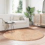 Alfombra peluda de pelo largo NAVARRA beige 160x160cm poliéster de , Alfombras - Ref: Foro24-4102909, Precio: 35,76 €, Descue...