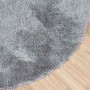 Alfombra de pelo largo NAVARRA gris plateado 100x100 cm by , Rugs - Ref: Foro24-4102900, Price: 21,65 €, Discount: %