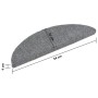 Selbstklebende Stufenmatten 5 Stück grau 56x17x3 cm von vidaXL, Treppenmatten - Ref: Foro24-149680, Preis: 24,43 €, Rabatt: %