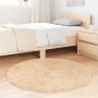 Alfombra peluda de pelo largo NAVARRA beige 100x100cm poliéster de , Alfombras - Ref: Foro24-4102893, Precio: 21,65 €, Descue...