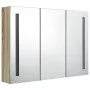 Badezimmerschrank mit LED-Spiegel in Eichenfarbe 89x14x62 cm von vidaXL, Badezimmerwaschtische - Ref: Foro24-326529, Preis: 1...