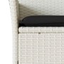 Set comedor jardín 5 pzas cojines ratán sintético vidrio blanco by , Garden sets - Ref: Foro24-3278580, Price: 354,32 €, Disc...