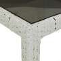 Set comedor jardín 5 pzas cojines ratán sintético vidrio blanco by , Garden sets - Ref: Foro24-3278580, Price: 354,32 €, Disc...