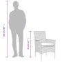 Set comedor jardín 5 pzas cojines ratán sintético vidrio blanco by , Garden sets - Ref: Foro24-3278580, Price: 354,32 €, Disc...