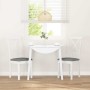 Sillas de comedor con cojines 2uds madera maciza blanco caucho von , Essstühle - Ref: Foro24-4102405, Preis: 114,96 €, Rabatt: %