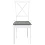 Sillas de comedor con cojines 2uds madera maciza blanco caucho von , Essstühle - Ref: Foro24-4102405, Preis: 114,96 €, Rabatt: %
