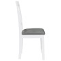 Sillas de comedor con cojines 2uds madera maciza blanco caucho von , Essstühle - Ref: Foro24-4102405, Preis: 114,96 €, Rabatt: %