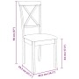 Sillas de comedor con cojines 2uds madera maciza blanco caucho von , Essstühle - Ref: Foro24-4102405, Preis: 114,96 €, Rabatt: %